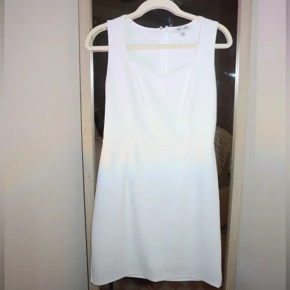 slim fit dress slacks Zapaka Women White Graduation Dress Satin Sheath Halter Sleeveless Long Party Dress, White / US18W main image 1